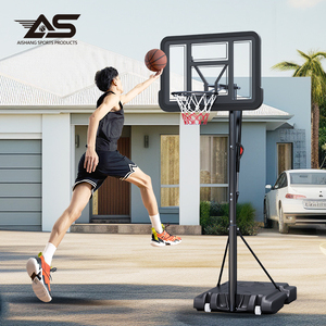 Sistema <span class=keywords><strong>de</strong></span> <span class=keywords><strong>aro</strong></span> <span class=keywords><strong>de</strong></span> baloncesto ajustable <span class=keywords><strong>de</strong></span> 43 "x 30" <span class=keywords><strong>Red</strong></span> <span class=keywords><strong>de</strong></span> borde <span class=keywords><strong>de</strong></span> plástico <span class=keywords><strong>para</strong></span> exteriores con soporte y ruedas <span class=keywords><strong>para</strong></span> <span class=keywords><strong>aro</strong></span> <span class=keywords><strong>de</strong></span> baloncesto montado en la pared del hogar - Product Image 4