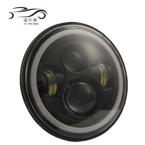 Faro Led de 7 pulgadas DRL, faro redondo H4, anillo de Halo, ángulo de ojo, luz de conducción para coche, motocicleta, Jeeps Wranglers JK JL 12V - Product Image 5