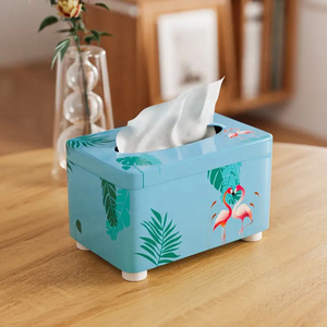 Couvercle de boîte à mouchoirs rectangulaire en acier inoxydable élégant couvercle facial en papier support de boîte à mouchoirs en métal moderne pour la maison/le bureau/la voiture - Product Image 5