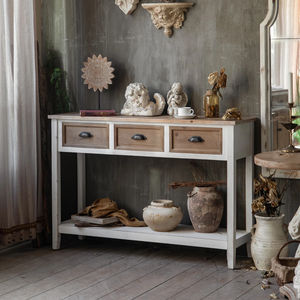 Innova Wholesale China Classic Storage <b>Drawer</b> <b>Side</b> <b>Table</b> Pastoral Rustic Country Wooden Console <b>Table</b> for Hotel Home Furniture - Product Image 2