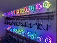 Feux de phares de voiture 12V 5D RGB Angel Eyes Halo Rings avec clignotants, application Bluetooth, LED, pour moto, DRL