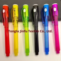 Vente directe d'usine, stylo magique fluorescent invisible UV pour la vérification des billets de banque en plastique à grosse tête, pour l'école primaire