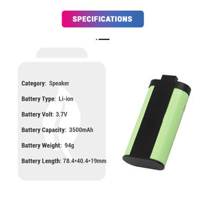 Li-ion 3,7 V 3500mAh Reemplazo 533-000146 Batería de altavoz inalámbrico Bluetooth para la serie Logitech <span class=keywords><strong>UE</strong></span> <span class=keywords><strong>MegaBoom</strong></span> - Product Image 2