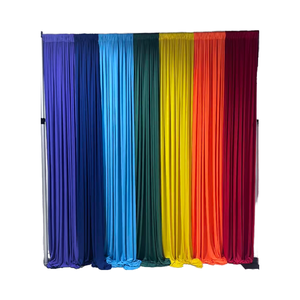 ستائر أنيقة وعصرية من ANNIELU، ستائر ملونة، خلفية مسرح 5×10 قدم لتزيين حفلات الزفاف والمناسبات - Product Image 2