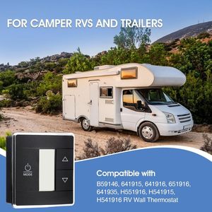 3316250.712 RV đơn khu vực tường nhiệt cho dometic, cho mát/nhiệt/lò kiểm soát, đèn nền màu xanh LCD hiển thị, màu đen 3-wire - Product Image 5