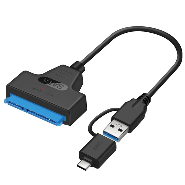 1-in-1 USB 3.0 Type C SATA Adapter Cable 2.5 Inch SSD/HDD Drives External Converter for Computer USB C USB C Type 2 Data Cable