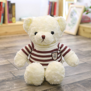 Produttore di simpatico orsacchiotto di peluche peluche morbido <span class=keywords><strong>cuore</strong></span> d'amore ricamato per alleviare lo Stress regalo di San Valentino - Product Image 4