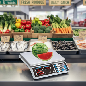 Max. Balance Commerciale Électronique Numérique avec Capacité de Pesée de 88 lb/40 kg, Précision de 2 g, ABS + Acier Inoxydable, Certifiée <span class=keywords><strong>CE</strong></span> pour les Aliments - Product Image 4