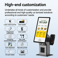 Terminal de paiement POS/OEM Android en libre-service avec écran tactile capacitif LCD 21,5 pouces AMVA RK3568 Kiosque HSK-KA21
