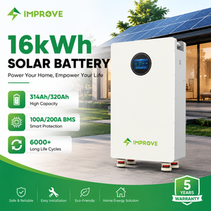 16kWh 51.2V 314Ah Split <b>Battery</b> Pack for Hybrid Grid Home Solar <b>Backup</b> with CAN Protocol IP65 5-Year Warranty - Product Image 2