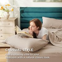 Ensemble de draps de lit Cloudland 2023 100% coton plié 4 pièces 200x90cm 300TC antibactérien HB personnalisable