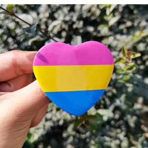Accessoires de mode promotionnels de mode arc-en-ciel coloré <span class=keywords><strong>insigne</strong></span> en fer blanc personnalisable - Product Image 3