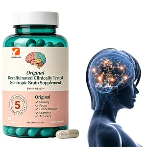 Complément alimentaire nootropique décaféiné, testé cliniquement, de marque OEM, pour favoriser les fonctions cognitives, soutenir la mémoire et la concentration - Product Image 1