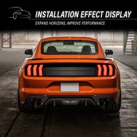 Conjunto de Luces Traseras LED de Fábrica para Ford Mustang 2015-2023, Secuenciales, de Tres Barras, Negras, Suministro al por Mayor OEM
