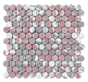 Mosaicos de Mármol Rosa Noruego — Mosaico de Mármol, Mosaico - Product Image 6