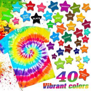 Kit de Pintura Acrílica Ecológica de 5 Colores para Teñir con Técnica Tie Dye, para Zapatos y Camisetas, Colores Personalizados para Niños y Adultos - Product Image 5