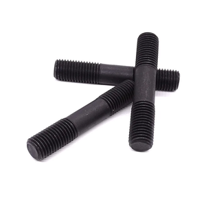 China Fabricado Din 940 Aço Carbono Parafuso Prisioneiro 8.8 Entrega Rápida para Uso Industrial Parafuso de Cabeça Dupla Preta e Porca - Product Image 3