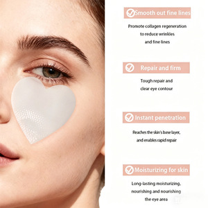Patchs de masque hydrogel en forme de cœur anti-rides hydratants pour le soin des yeux, réparation et raffermissement de la peau - Product Image 1