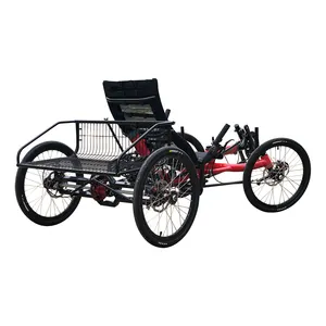 Trikexplor 420 4 колеса Touring Road лежачий Quad велосипед, способный преодолевать Броды для пожилых людей