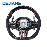 Volant personnalisé en fibre de carbone rouge avec LED pour BMW G15 G16 G30 G20 G28 G29 G38 G12 G05 G11 G15 G01 G02 G40 G42 F30