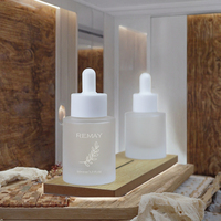 Bouteille en verre transparente à rayures verticales de 30 ml - Petit diffuseur d'arômes pour huiles essentielles et décoration intérieure