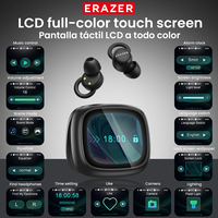 Écouteurs Intra-Auriculaires Sans Fil TWS Erazer XT96Pro pour Bluetooth 5.4 avec Écran Tactile, Réduction de Bruit Environnemental ENC et IA