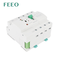 FEEO FWTS-63 63A 4P Contrôleur ATS de transfert automatique Double inversion de puissance Commutation sur rail DIN Générateur 63Amp 4P avec type PC