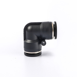 Chen Chi Pneumatic Hose <b>Quick</b> <b>Connector</b> 90 Degree Right Angle Plastic Elbow PV-04/06/08/10/12/16 Fittings - Product Image 1