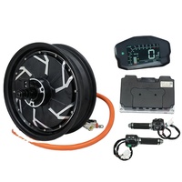 Moteur QS 12*3.5 pouces 5000W V4 48V 100kph 72V 150kph Moteur de moyeu ND72680 Kit de Conversion de contrôleur Moto électrique Brushless
