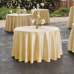 Khéo léo dệt Polyester jacquard Khăn trải bàn cho khách sạn nhà họp đám cưới được thiết kế tinh xảo - Product Image 2