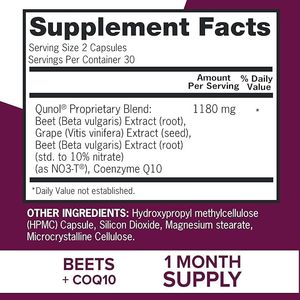 Blood Pressure Support, 3 in 1 Beets + CoQ10 + <strong>Grape</strong> <strong>Seed</strong> <strong>Extract</strong> Reduce Blood Sugar <strong>Capsule</strong> &amp; Heart Healthy Energy - Product Image 3