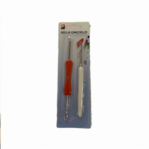 Mnj Crochet Hook Set 2Pcs With Red And White Handle For Knitting And Crochet Crafts - Product Image 2