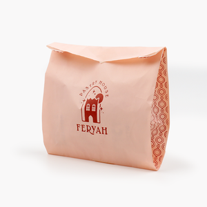 Negozio biodegradabile tutta la vendita di prodotti rosa eco-friendly personalizzato classica carta <span class=keywords><strong>pasticceria</strong></span> sacchetti di imballaggio - Product Image 1