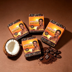 Organic African Black <b>Soap</b> 150g Handmade Face Body Cleanser For Acne Dark Spots Skin Care - Product Image 6