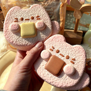 Squishies visage de chat et tranche de pain, à remontée lente, super doux, jouets de jeu et anti-stress - Product Image 2