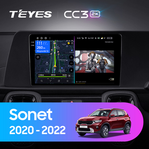 Teyes CC3 2K Car DVD Player cho KIA sonet 2020 2022 2021 20 9 inch đài phát thanh xe DVD Player với revere máy ảnh - Product Image 6
