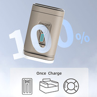 Pompe à air de poche portable avec lanterne de camping, mini pompe à air rechargeable par USB avec batterie