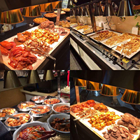 Luxuriöser Hochwertiger Edelstahl-Buffet-Wärmebehälter mit Energiesparfunktion A+++ für Restaurants & Hotels