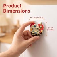Imanes Promocionales con Logotipo Personalizado, Resistentes al Agua, Pintados a Mano, de Resina 3D, con Arte Folclórico, Recuerdo Turístico de Fábrica ROOGO