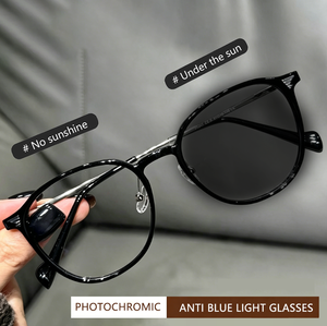 Monturas Metálicas de Alta Calidad al por Mayor, Monturas Unisex con Protección Anti Luz Azul, Gafas <span class=keywords><strong>Fotocromáticas</strong></span> para Todo Tipo de Rostro, Gafas Ópticas - Product Image 3