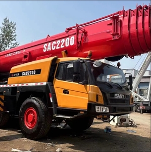 มือสอง Sany SAC2200 220ตันรถบรรทุกเครน100ตันจัดอันดับโหลดได้ไฮดรอลิกเคลื่อนที่เครื่องยนต์ปั๊มแบริ่งยก60เมตร - Product Image 3