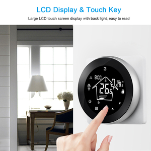 HY312-WIFI Vòng màn hình cảm ứng nhiệt điều khiển từ xa nhà thông minh kỹ thuật số phòng nhiệt hỗ trợ tuya App Google Alexa - Product Image 2