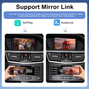 CarPlay sans fil, Android Auto, MirrorLink pour Mercedes Benz Classe B/C/E, GLA, CLA, GLK, SLK, CLS, W204, W176, W246, prise en charge de la commande vocale et de la caméra - Product Image 3