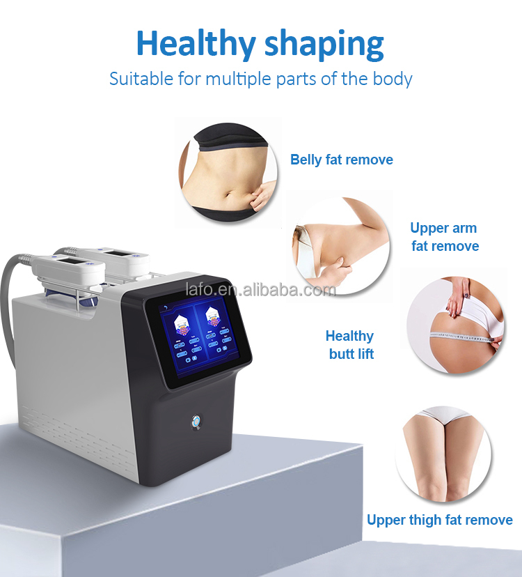 Newest portable 2 cryo handles 360 cryolipolysis machine for body slimming double chin removal