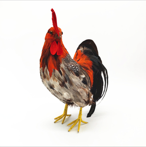 Productos Populares, Aves de Plumas Artificiales, Gallina de Tamaño Real, Adornos Coloridos para Jardín y Granja, Gallo para Decoración - Product Image 6