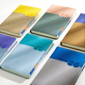 2026 <b>A5</b> PU Leather Business Daily Planner Custom Embossed Weekly and Monthly Time Management Organizer <b>Notebook</b> - Product Image 2