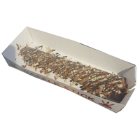 Emballages personnalisés en papier pour hamburgers, hot-dogs, frites, gâteaux, gaufres, bâtonnets, pliables, recyclables, taille personnalisée, gaufrage, sushis, aliments pour bébés