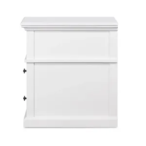 โต๊ะข้างเตียงทันสมัยพร้อมลิ้นชัก 2 ชั้น เหมาะสำหรับอพาร์ทเมนต์ ประกอบง่าย พร้อมที่เก็บของ - Product Image 5