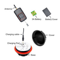 3.7V 125Khz Professionnel 100m Sonar Capteur Sans Fil Fish Finder pour Bateau Carpe Poisson Détecteur Sonde