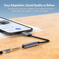 Adaptador de Audio USB C a 3.5mm de Alta Fidelidad (Hi-Fi) con Chip Zhongke 136T, Conversor Tipo C a Conector de Auriculares para iPhone 16, Samsung, iPad Pro y Aux